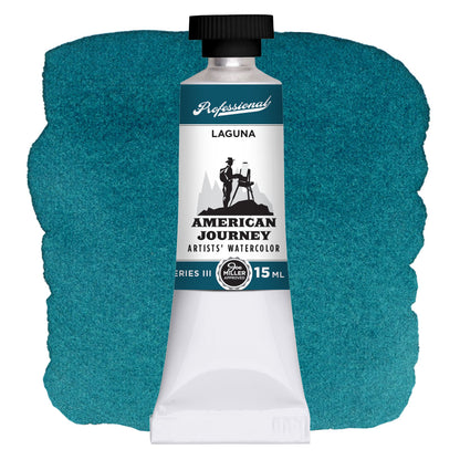 American Journey Artists' Watercolor - Laguna, 15ml, (PB15:4, PB29, PG7)