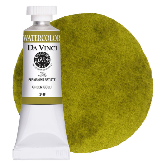 Da Vinci Artists' Watercolor - Green Gold, 15 ml (PG36/PY150)