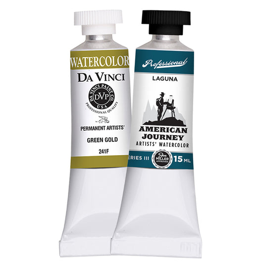 FREE WATERCOLOR GIFT with your purchase: AJ Laguna and DVP Green Gold 15mL
