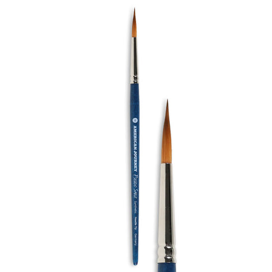 American Journey Pseudo Sable Brush - Needle Tip, Size 8