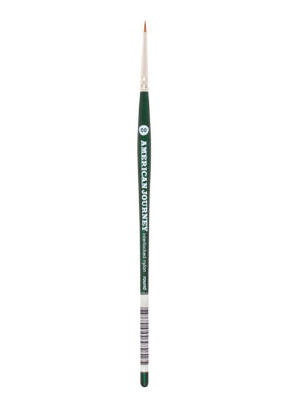 American Journey Interlocked Synthetic Brush, Round, Size 2/0