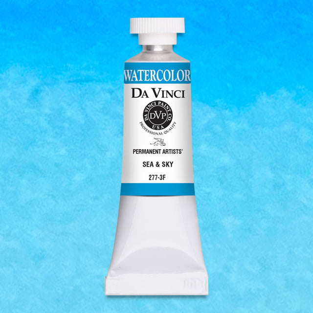 Da Vinci Artists' Watercolor - Sea & Sky, 37 ml
