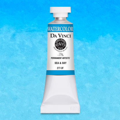 Da Vinci Artists' Watercolor - Sea & Sky, 37 ml