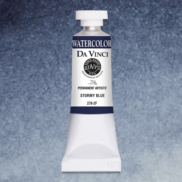 Da Vinci Artists' Watercolor - Stormy Blue, 37 ml