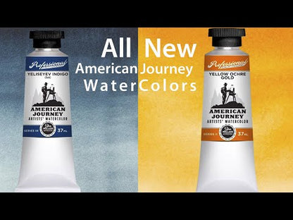 American Journey Artists' Watercolor - Yellow Ochre Gold, 15 ml, (PBr7)